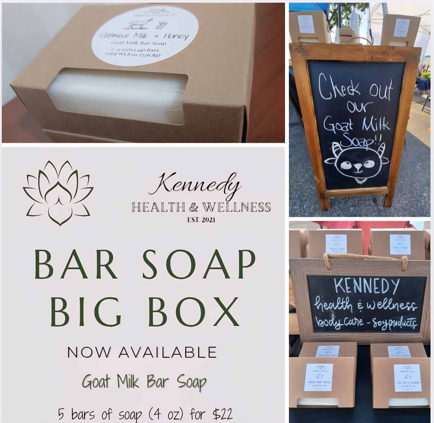 Bar Soap BIG BOX (Goat Milk)